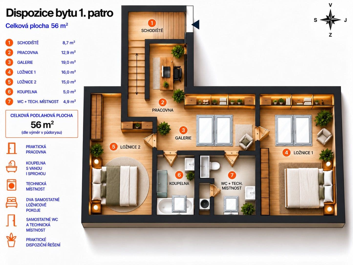 Prodej bytu 3+kk 118 m², V Zeleném údolí, Praha, Praha Prodej bytu 3+kk 118 m², V Zeleném údolí, Praha, Praha