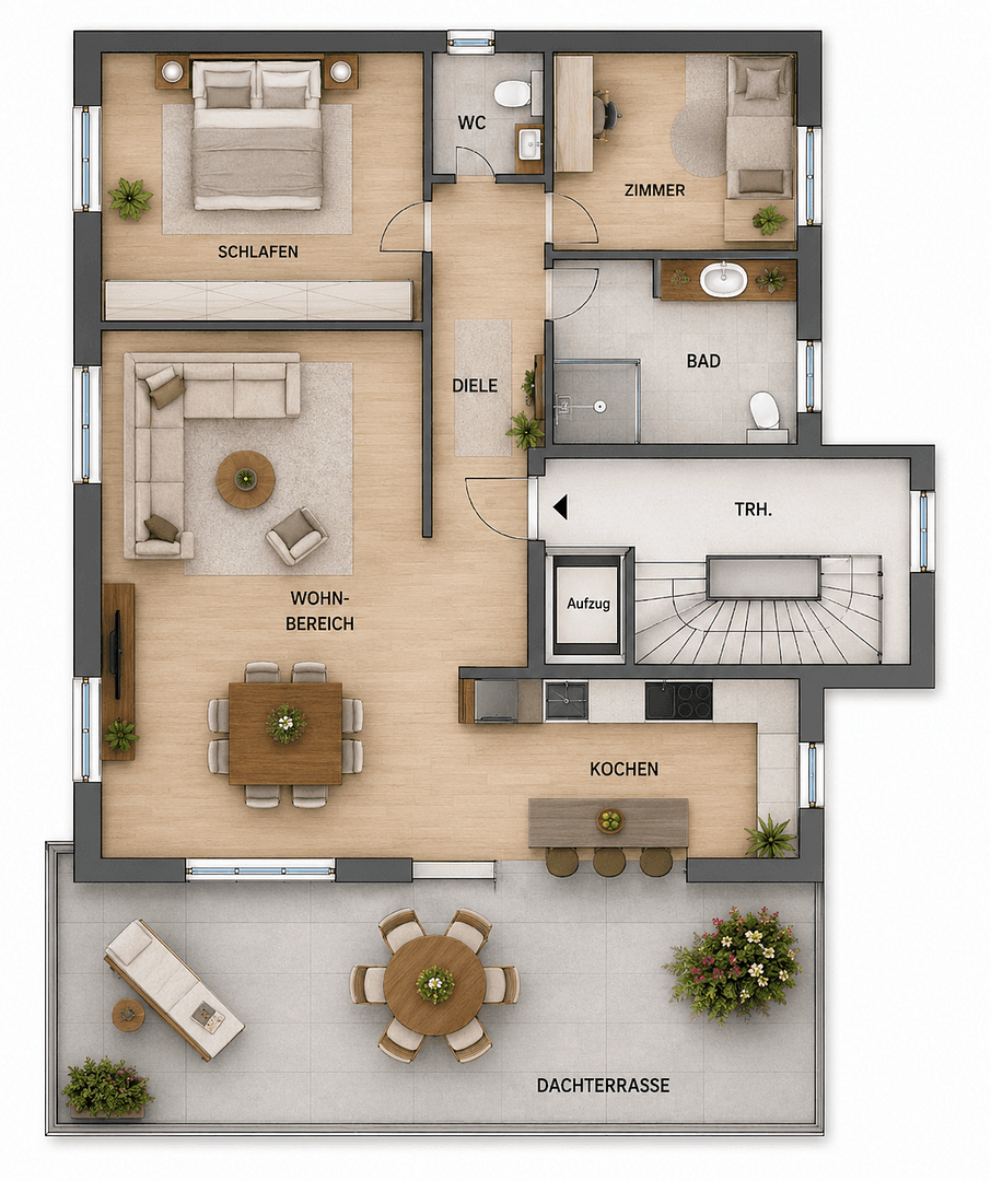 Pronájem bytu 3+1 133 m², Marburger Str. 67b, Marburg, Hessen Pronájem bytu 3+1 133 m², Marburger Str. 67b, Marburg, Hessen