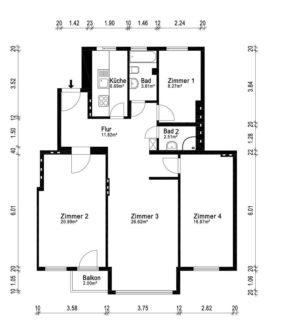 Pronájem bytu 4+1 99 m², Berlin, Berlín Pronájem bytu 4+1 99 m², Berlin, Berlín