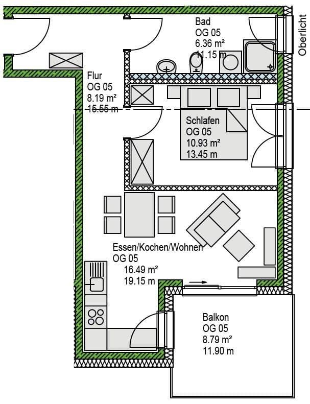 Prodej bytu 2+1 46 m², Stauffenbergstraße 2, Berg b.Neumarkt i.d.OPf., Bavorsko Prodej bytu 2+1 46 m², Stauffenbergstraße 2, Berg b.Neumarkt i.d.OPf., Bavorsko