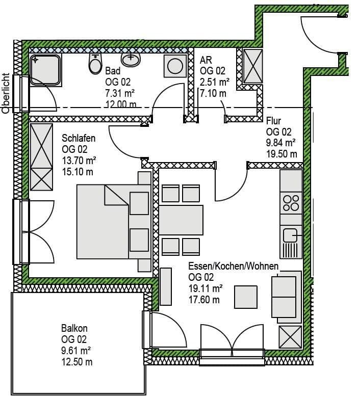Prodej bytu 2+1 57 m², Stauffenbergstraße 2, Berg b.Neumarkt i.d.OPf., Bavorsko Prodej bytu 2+1 57 m², Stauffenbergstraße 2, Berg b.Neumarkt i.d.OPf., Bavorsko
