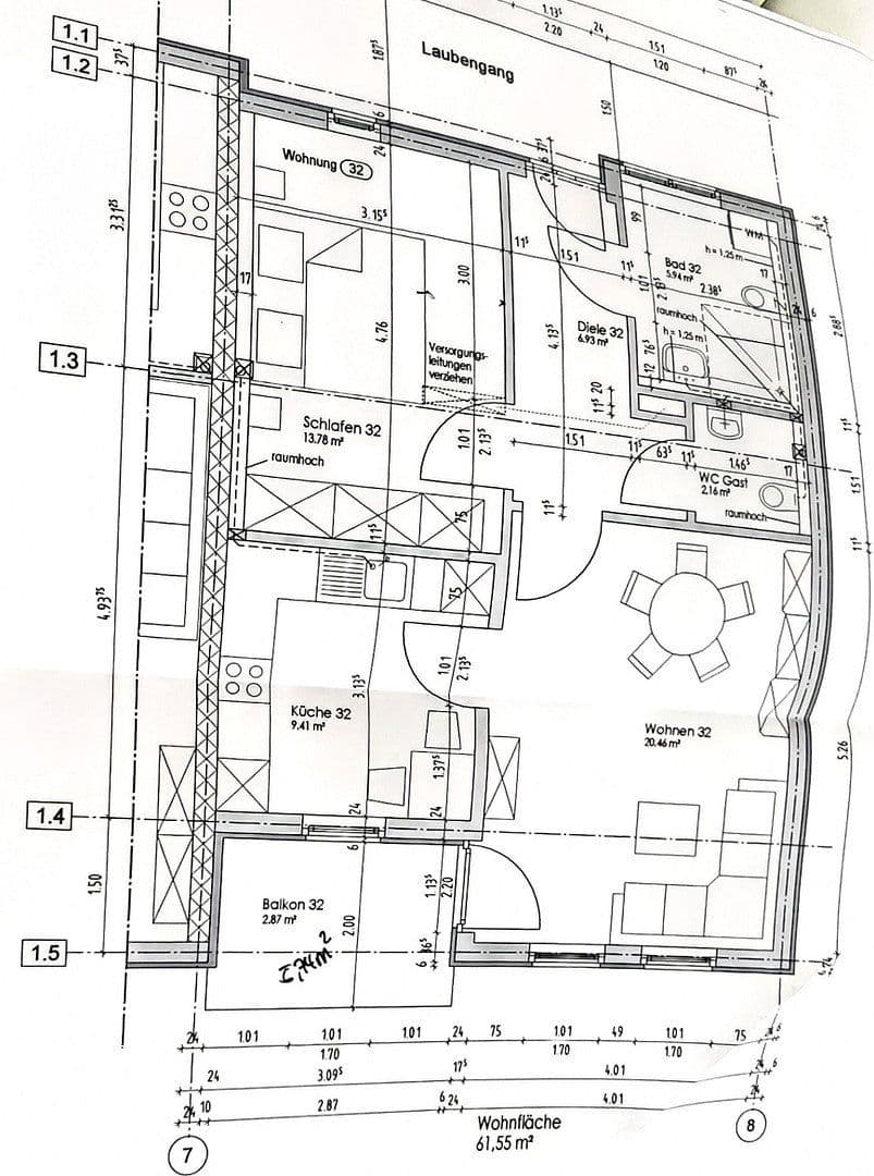 Prodej bytu 2+1 63 m², Waltringer Weg 21, Werl, Severní Porýní-Vestfálsko Prodej bytu 2+1 63 m², Waltringer Weg 21, Werl, Severní Porýní-Vestfálsko