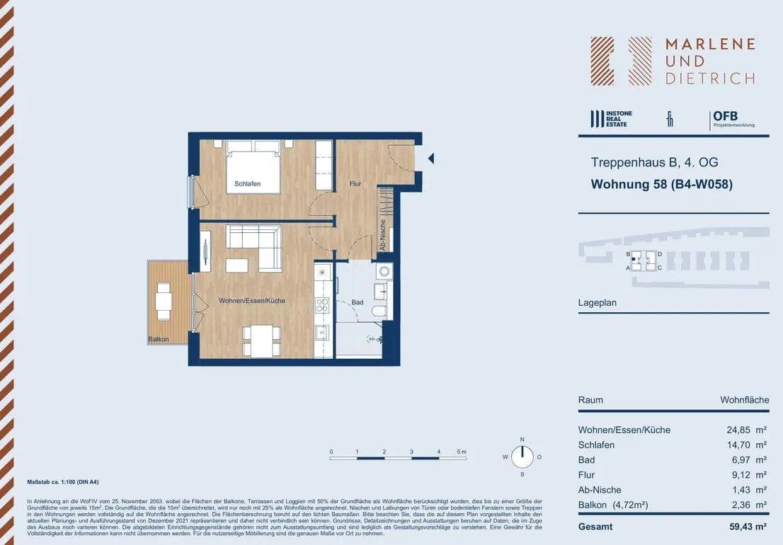 Pronájem bytu 2+1 60 m², Friedenauer Höhe 23a, Berlin, Berlín Pronájem bytu 2+1 60 m², Friedenauer Höhe 23a, Berlin, Berlín