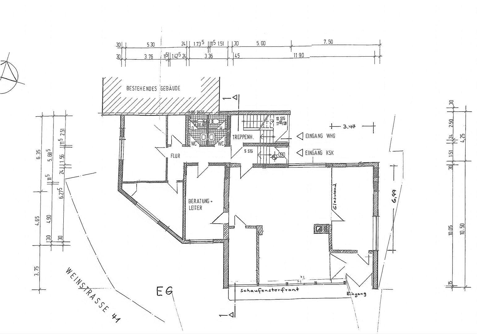 Pronájem nebytového prostoru 198 m², Weinstraße 41, Wachenheim an der Weinstraße, Porýní-Falc Pronájem nebytového prostoru 198 m², Weinstraße 41, Wachenheim an der Weinstraße, Porýní-Falc