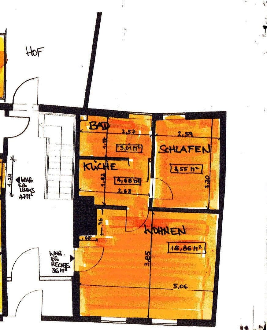 Pronájem bytu 2+1 35 m², Holzberg 5, Helmstedt, Dolní Sasko Pronájem bytu 2+1 35 m², Holzberg 5, Helmstedt, Dolní Sasko