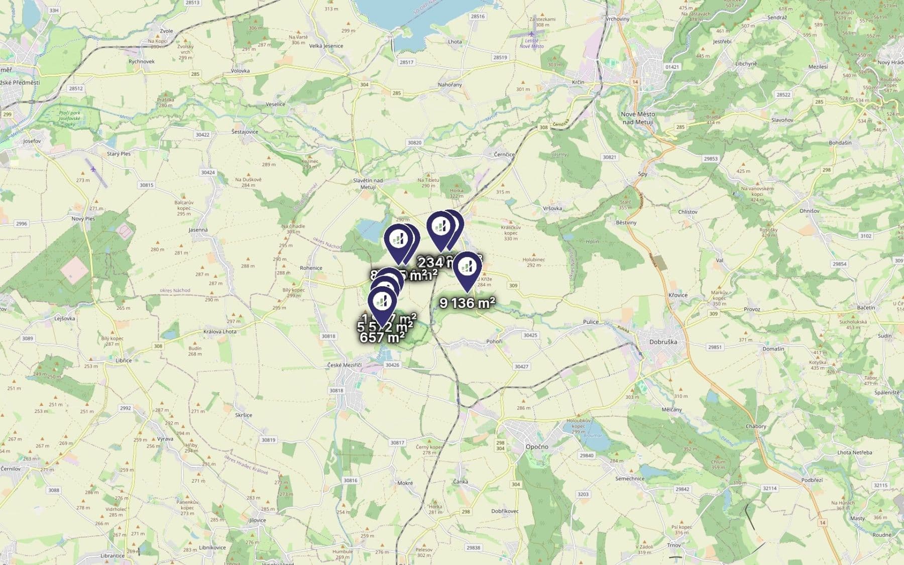 Prodej pozemku 67.997 m², Bohuslavice, Královéhradecký kraj Prodej pozemku 67.997 m², Bohuslavice, Královéhradecký kraj