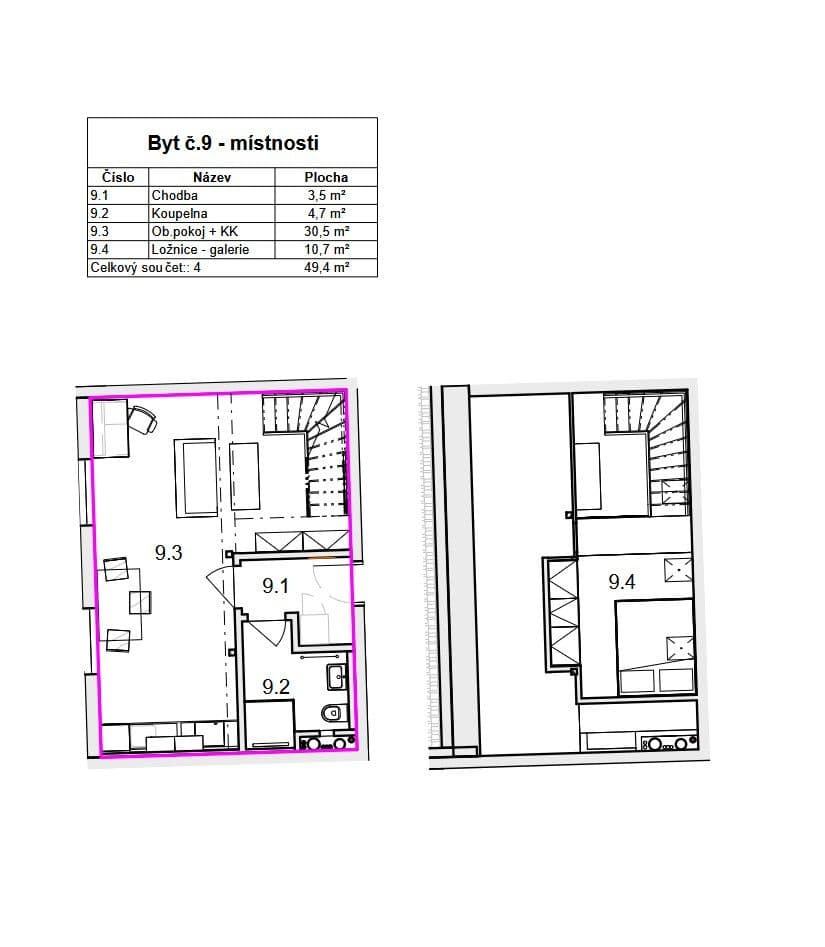 Prodej bytu 1+kk 49 m², Mostecká, Dobřany, Plzeňský kraj Prodej bytu 1+kk 49 m², Mostecká, Dobřany, Plzeňský kraj
