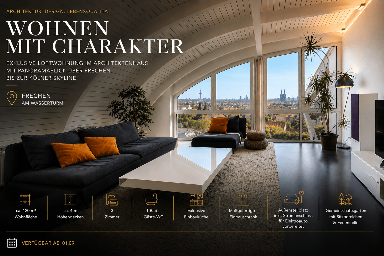 Pronájem bytu 3+1 120 m², Am Wasserturm 1a, Frechen, Severní Porýní-Vestfálsko Pronájem bytu 3+1 120 m², Am Wasserturm 1a, Frechen, Severní Porýní-Vestfálsko