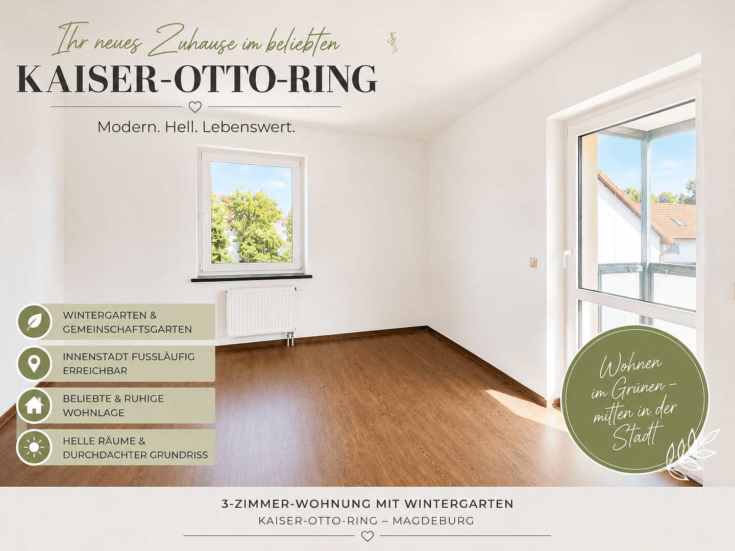 Pronájem bytu 3+1 75 m², Kaiser-Otto-Ring 2, Magdeburg, Sasko-Anhaltsko Pronájem bytu 3+1 75 m², Kaiser-Otto-Ring 2, Magdeburg, Sasko-Anhaltsko
