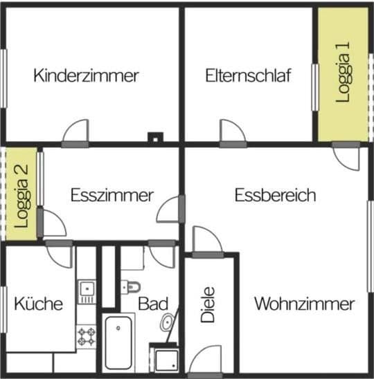 Pronájem bytu 4+1 85 m², Bodelschwinghstraße 55, Amberg, Bavorsko Pronájem bytu 4+1 85 m², Bodelschwinghstraße 55, Amberg, Bavorsko