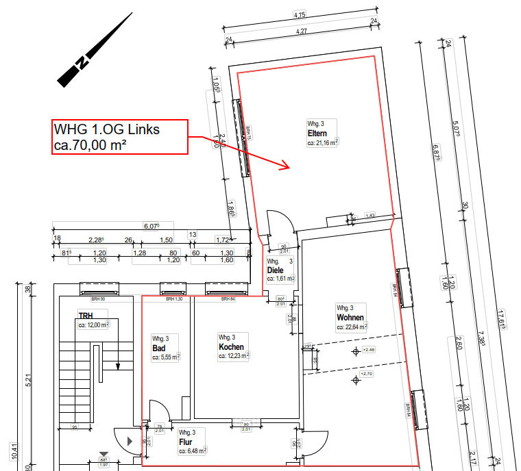 Pronájem bytu 3+1 70 m², Neanderstr.96, Mettmann, Severní Porýní-Vestfálsko Pronájem bytu 3+1 70 m², Neanderstr.96, Mettmann, Severní Porýní-Vestfálsko