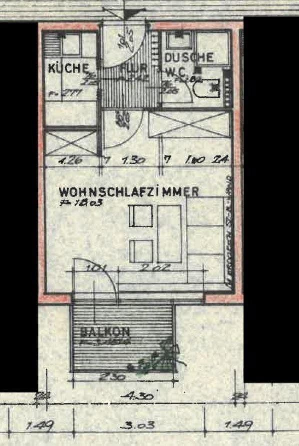 Pronájem bytu 1+1 26 m², Hildesheimer Straße, Sarstedt, Dolní Sasko Pronájem bytu 1+1 26 m², Hildesheimer Straße, Sarstedt, Dolní Sasko