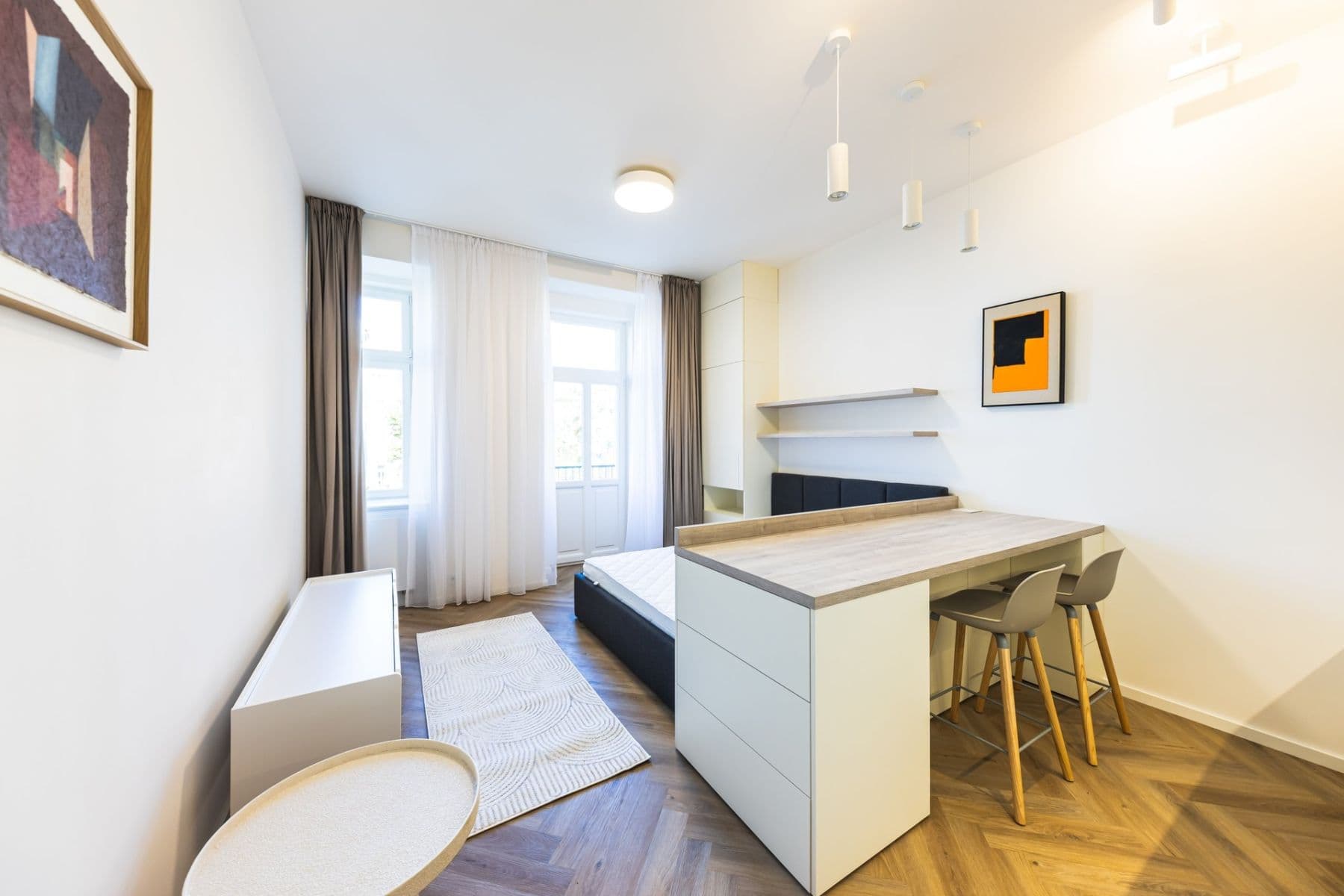 Pronájem bytu 1+kk 29 m², Sázavská, Praha, Praha Pronájem bytu 1+kk 29 m², Sázavská, Praha, Praha