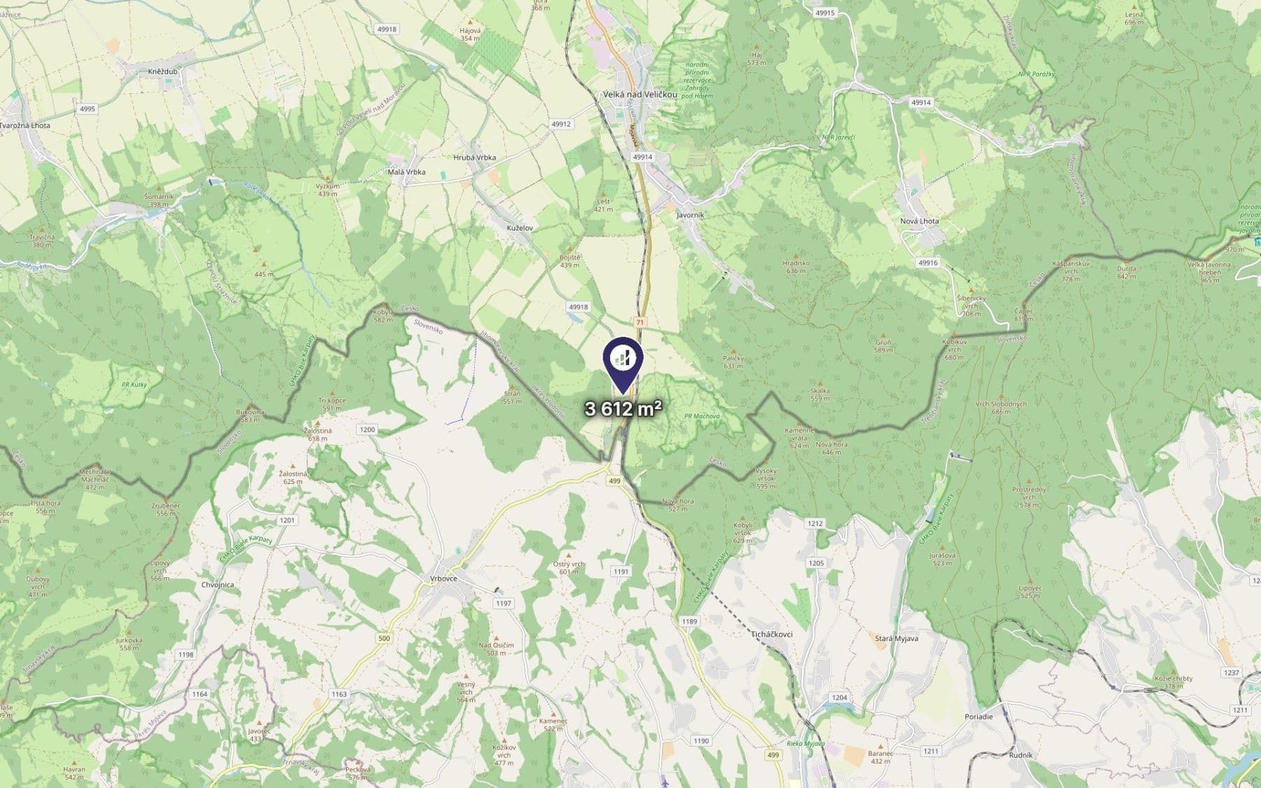 Prodej pozemku 3.612 m², Javorník, Jihomoravský kraj Prodej pozemku 3.612 m², Javorník, Jihomoravský kraj