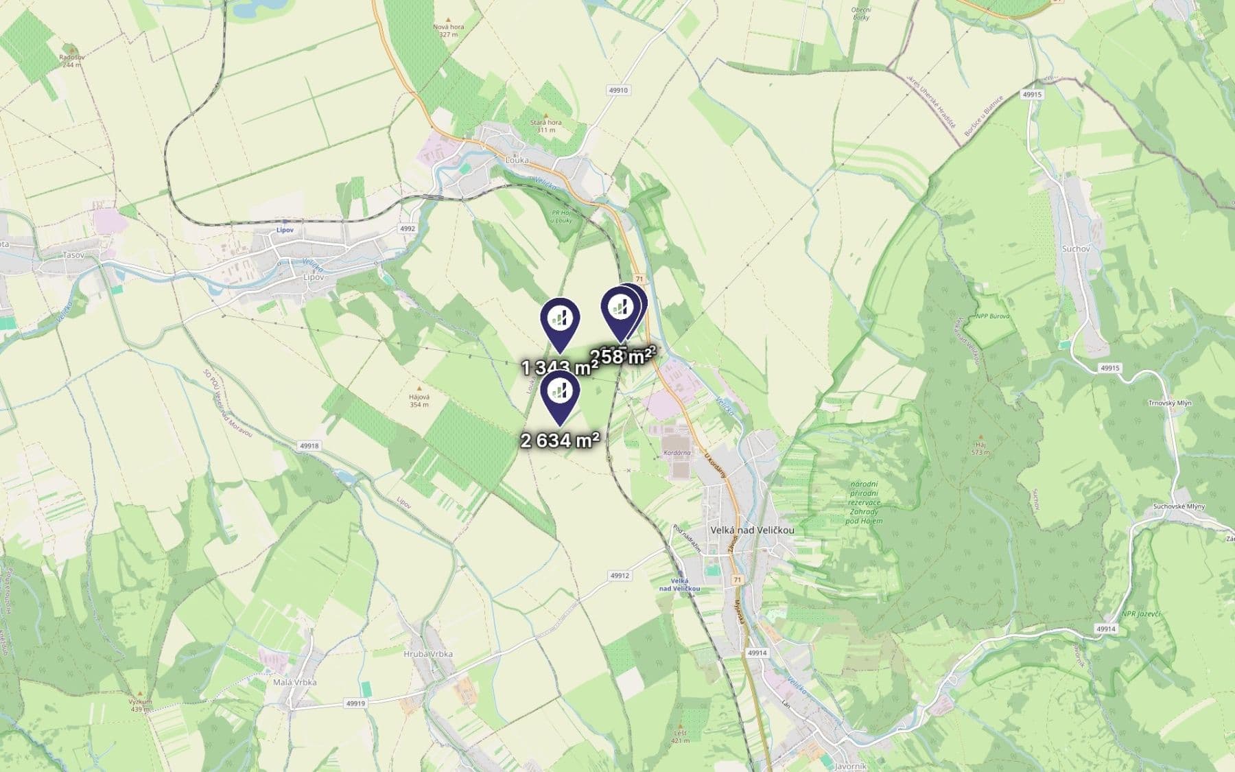 Prodej pozemku 4.350 m², Velká nad Veličkou, Jihomoravský kraj Prodej pozemku 4.350 m², Velká nad Veličkou, Jihomoravský kraj