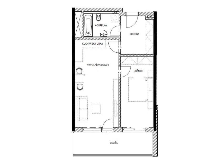 Pronájem bytu 2+kk 49 m², Svitákova, Praha, Praha Pronájem bytu 2+kk 49 m², Svitákova, Praha, Praha