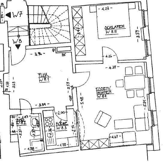 Pronájem bytu 2+kk 62 m², Glockengasse 8, Regensburg, Bavorsko Pronájem bytu 2+kk 62 m², Glockengasse 8, Regensburg, Bavorsko