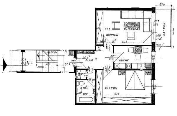 Pronájem bytu 2+1 66 m², Herford, Severní Porýní-Vestfálsko Pronájem bytu 2+1 66 m², Herford, Severní Porýní-Vestfálsko