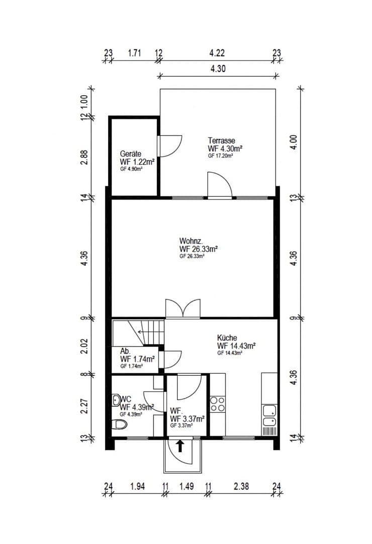 Prodej domu 125 m², pozemek 175 m², Stuhr, Dolní Sasko Prodej domu 125 m², pozemek 175 m², Stuhr, Dolní Sasko