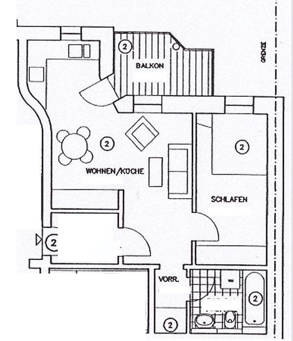 Pronájem bytu 2+1 47 m², Eilenburger Straße 33, Leipzig, Sasko Pronájem bytu 2+1 47 m², Eilenburger Straße 33, Leipzig, Sasko