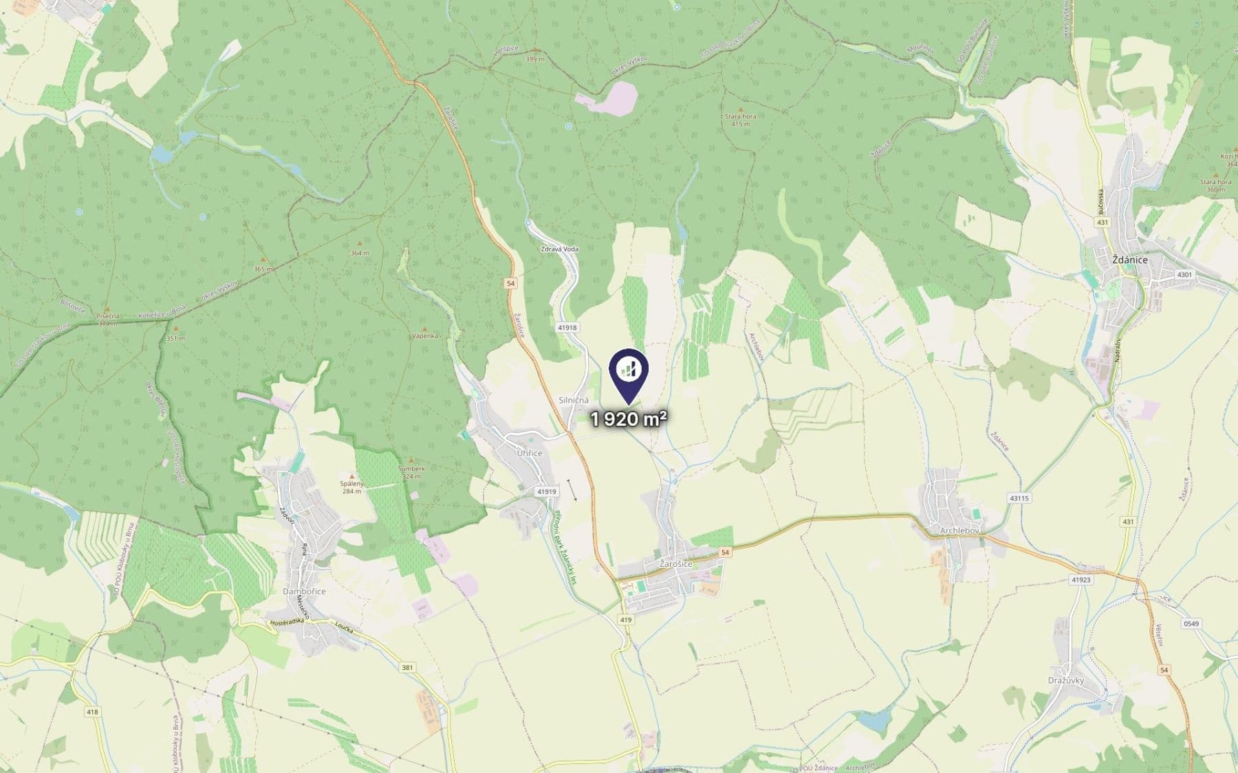 Prodej pozemku 1.920 m², Žarošice, Jihomoravský kraj Prodej pozemku 1.920 m², Žarošice, Jihomoravský kraj