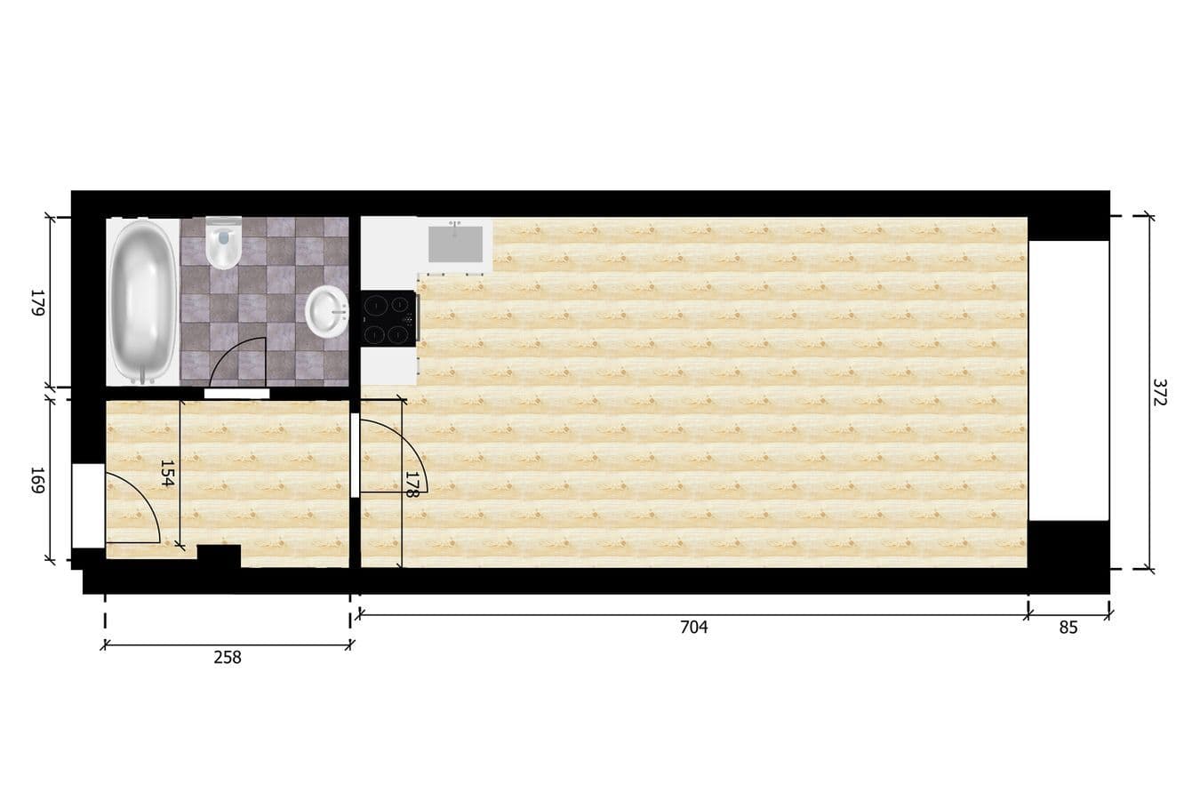 Pronájem bytu 1+kk 35 m², U Sladovny, Praha, Praha Pronájem bytu 1+kk 35 m², U Sladovny, Praha, Praha