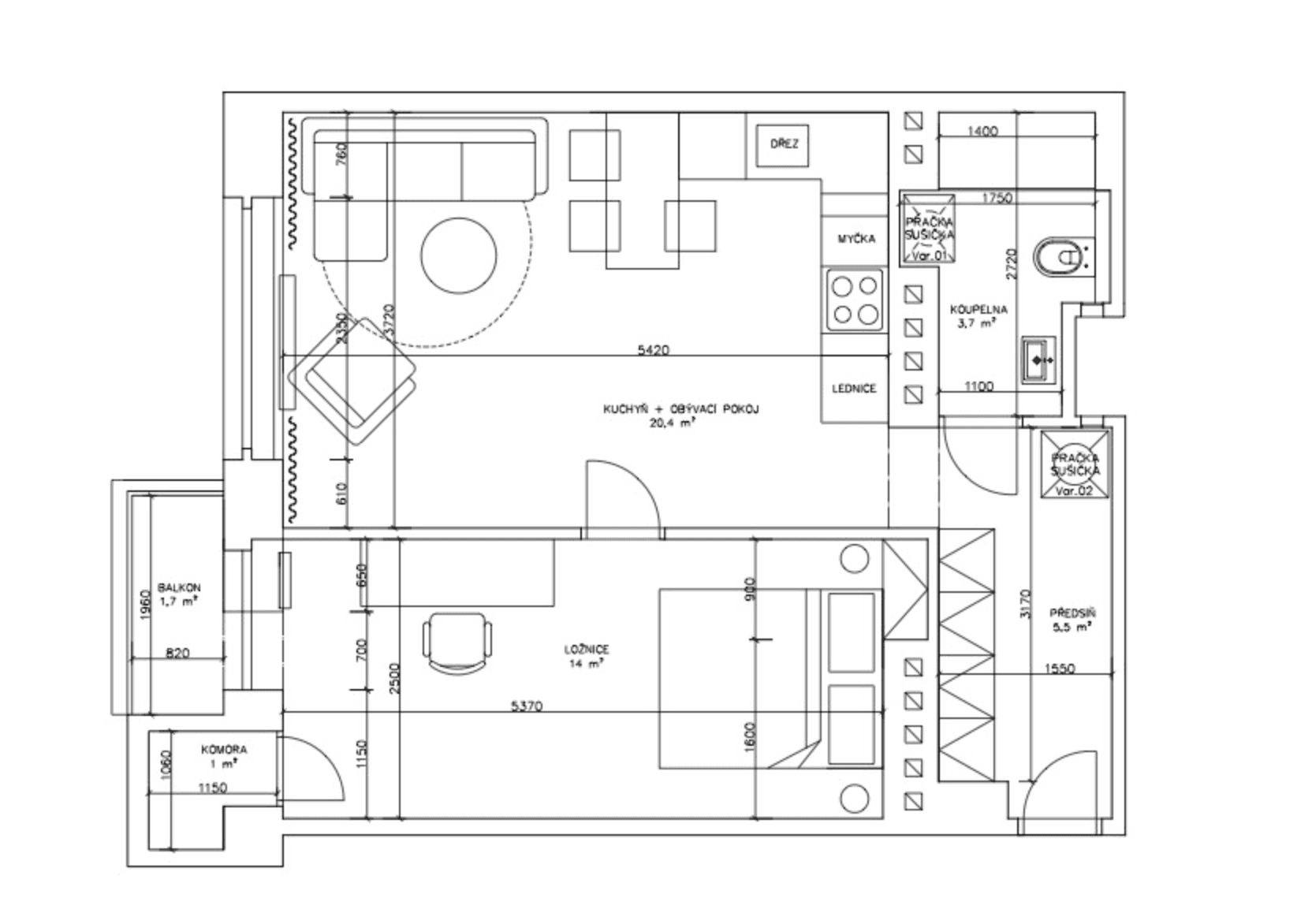 Prodej bytu 2+kk 44 m², Patočkova, Praha, Praha Prodej bytu 2+kk 44 m², Patočkova, Praha, Praha