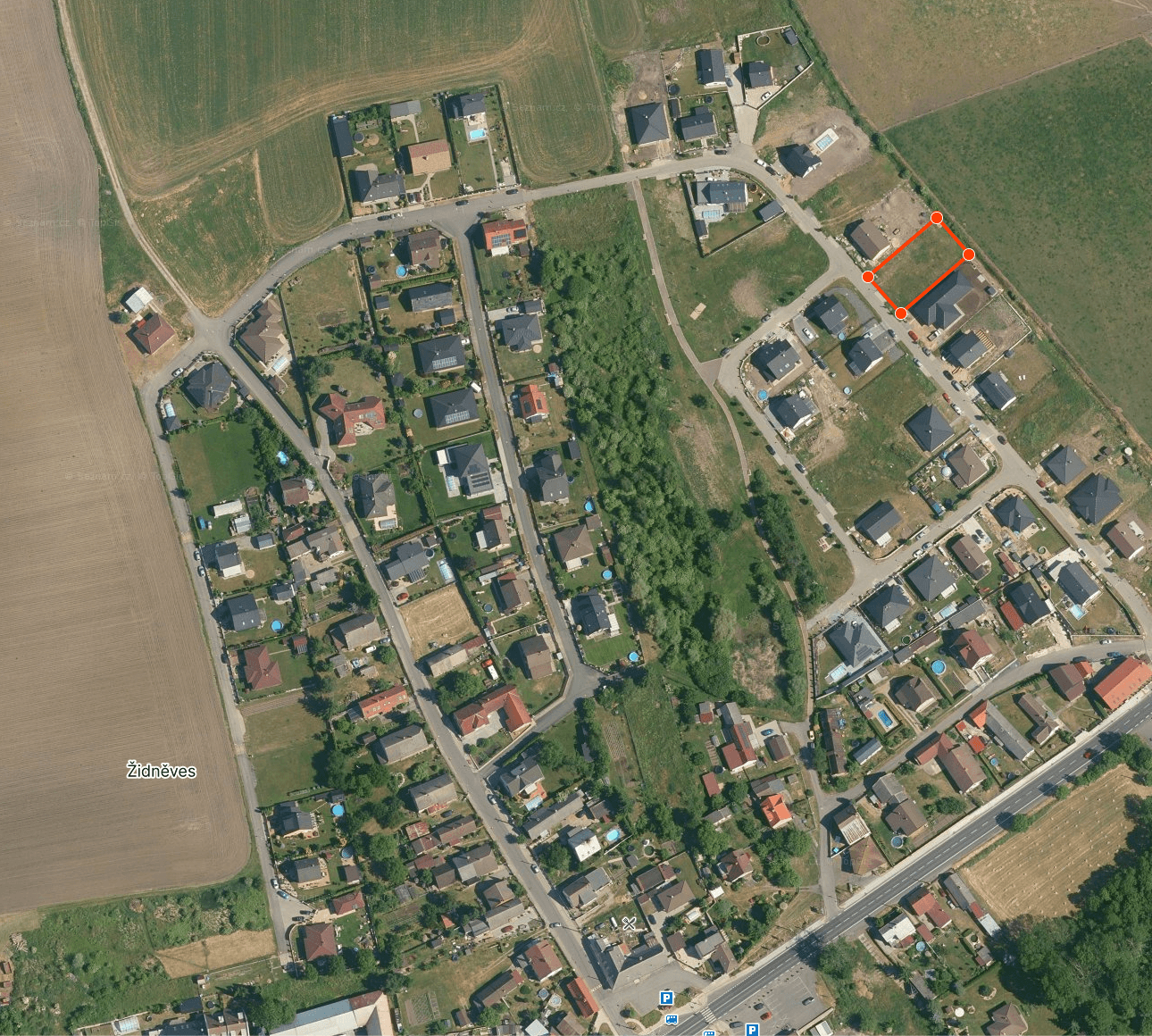 Prodej pozemku 812 m², Židněves, Středočeský kraj Prodej pozemku 812 m², Židněves, Středočeský kraj