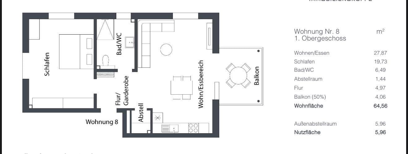 Pronájem bytu 2+1 65 m², Westerndorfer Straße 85, Rosenheim, Bavorsko Pronájem bytu 2+1 65 m², Westerndorfer Straße 85, Rosenheim, Bavorsko