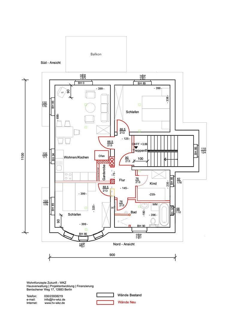 Pronájem bytu 4+1 78 m², Bentschener Weg 17, Berlin, Berlín Pronájem bytu 4+1 78 m², Bentschener Weg 17, Berlin, Berlín