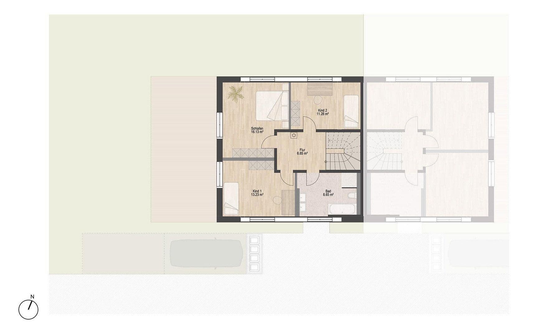 Pronájem domu 148 m², pozemek 626 m², Am Klostergut 2, Klipphausen, Sasko Pronájem domu 148 m², pozemek 626 m², Am Klostergut 2, Klipphausen, Sasko
