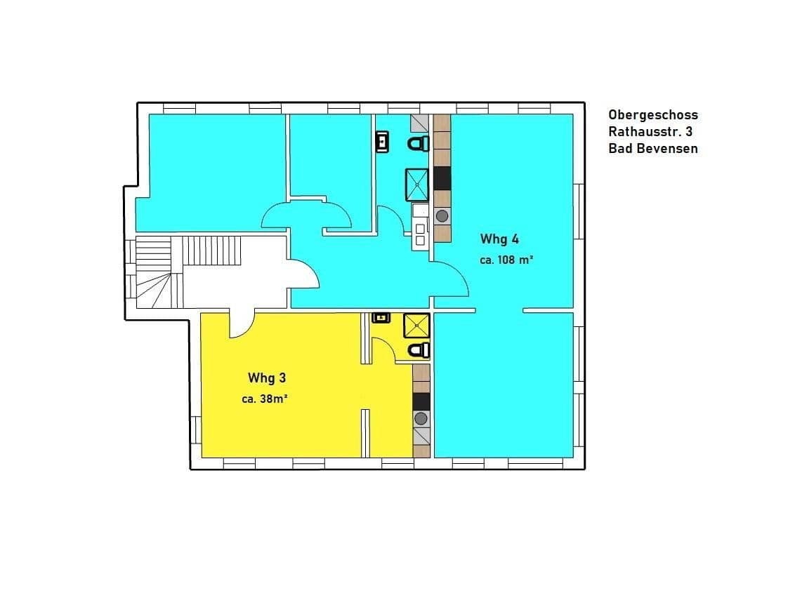Pronájem bytu 3+1 107 m², Rathausstr. 3, Bad Bevensen, Dolní Sasko Pronájem bytu 3+1 107 m², Rathausstr. 3, Bad Bevensen, Dolní Sasko