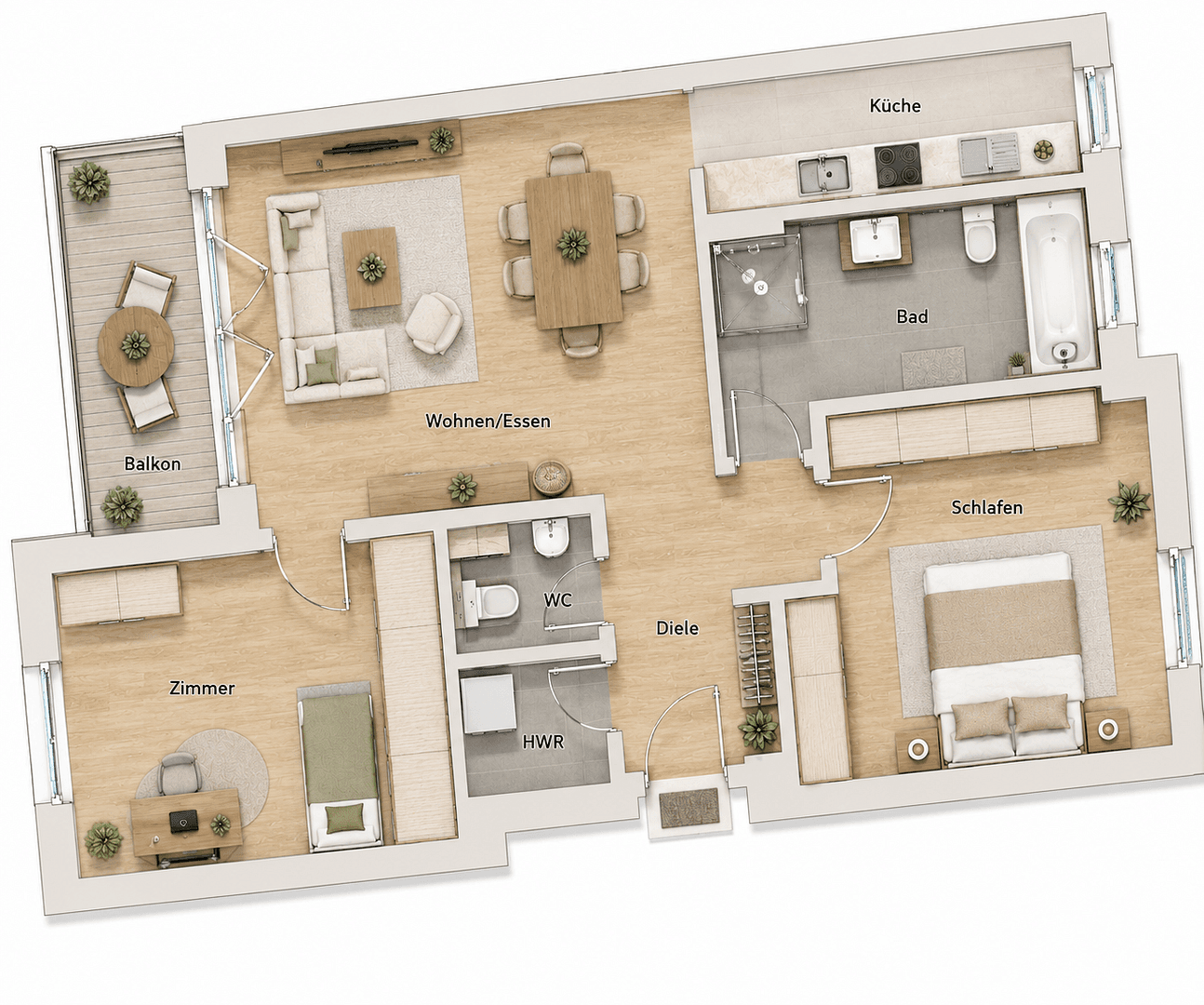 Pronájem bytu 3+1 95 m², Darmstadt, Hessen Pronájem bytu 3+1 95 m², Darmstadt, Hessen