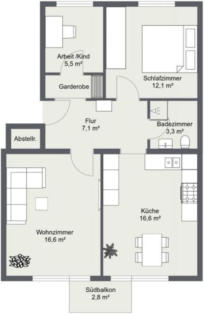 Pronájem bytu 3+1 67 m², Zeppelinstraße 7, München, Bavorsko Pronájem bytu 3+1 67 m², Zeppelinstraße 7, München, Bavorsko