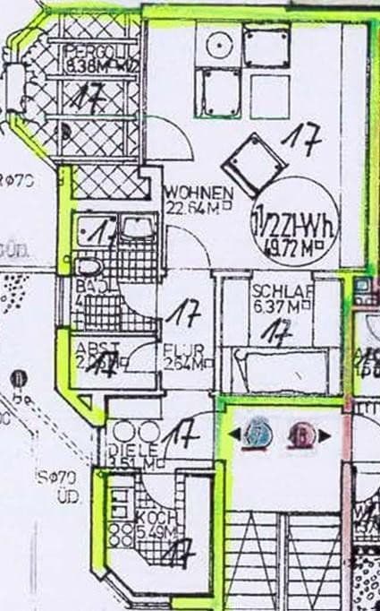 Pronájem bytu 1+kk 50 m², Coburg, Bavorsko Pronájem bytu 1+kk 50 m², Coburg, Bavorsko