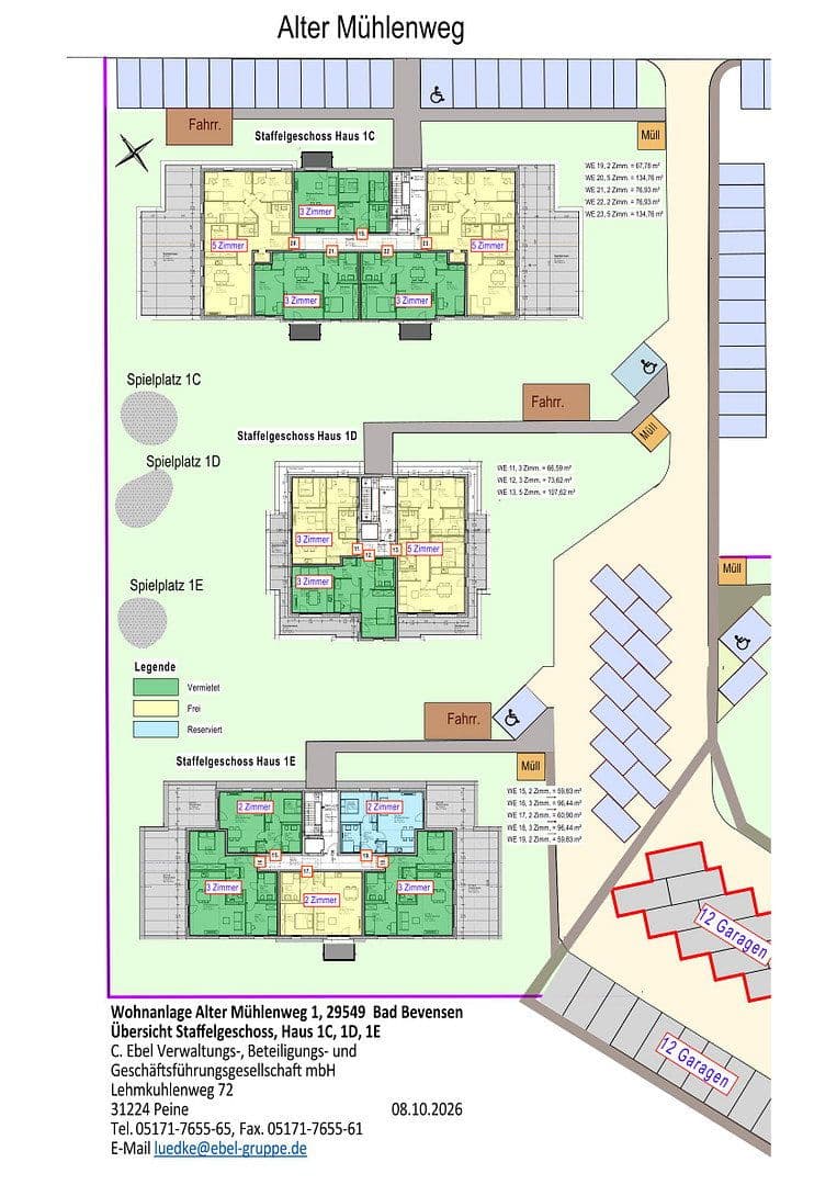Pronájem bytu 3+1 68 m², Alter Mühlenweg 1c, Bad Bevensen, Dolní Sasko Pronájem bytu 3+1 68 m², Alter Mühlenweg 1c, Bad Bevensen, Dolní Sasko