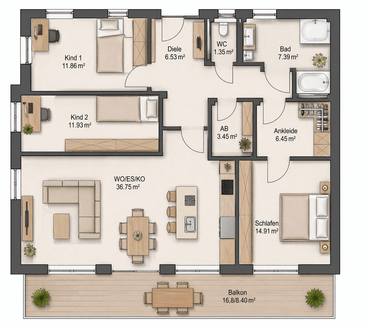 Prodej bytu 4+1 104 m², Kopernikusstraße 14, Weikersheim, Bádensko-Württembersko Prodej bytu 4+1 104 m², Kopernikusstraße 14, Weikersheim, Bádensko-Württembersko