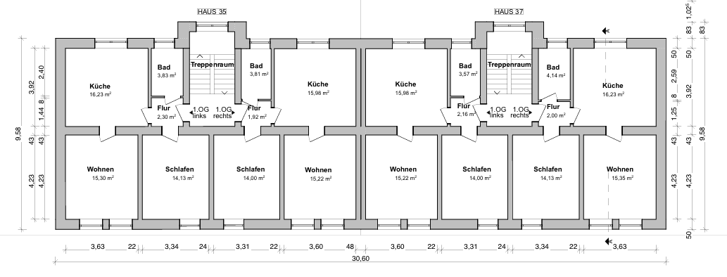 Pronájem bytu 2+kk 56 m², Wilhelmstraße 37, Leverkusen, Severní Porýní-Vestfálsko Pronájem bytu 2+kk 56 m², Wilhelmstraße 37, Leverkusen, Severní Porýní-Vestfálsko