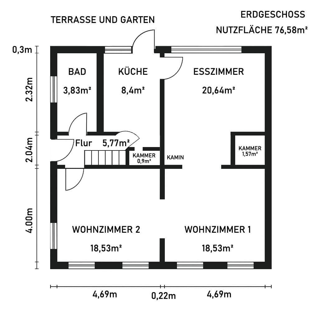 Prodej domu 125 m², pozemek 428 m², Glückstadt, Šlesvicko-Holštýnsko Prodej domu 125 m², pozemek 428 m², Glückstadt, Šlesvicko-Holštýnsko