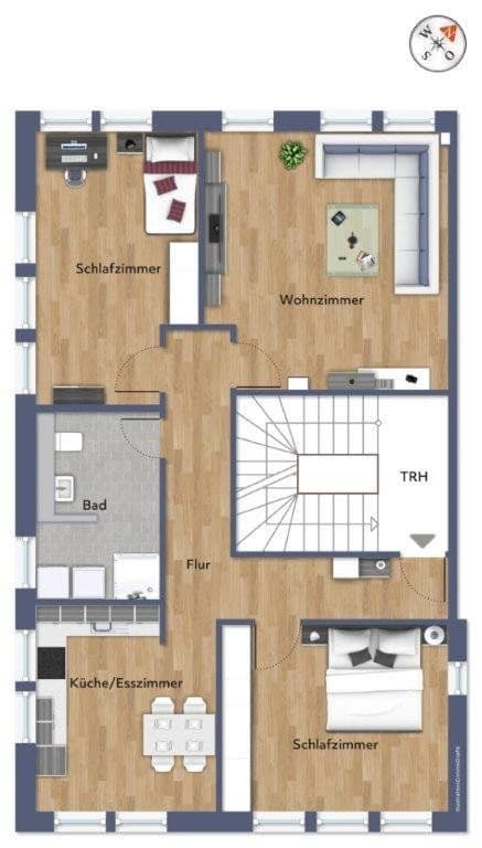 Pronájem bytu 3+kk 90 m², Römerstraße 66, Obernburg am Main, Bavorsko Pronájem bytu 3+kk 90 m², Römerstraße 66, Obernburg am Main, Bavorsko