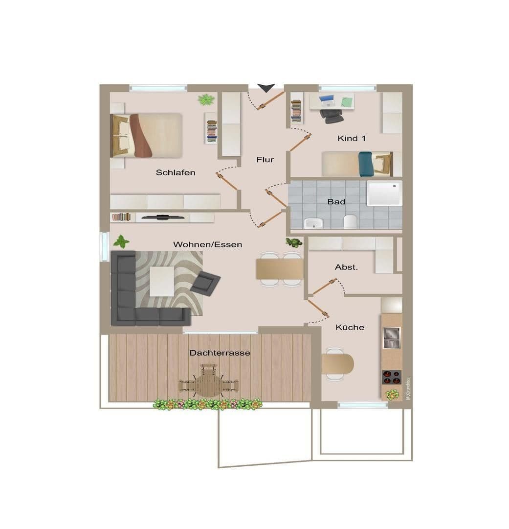 Pronájem bytu 3+1 80 m², Eidinghausener Str. 25, Bad Oeynhausen, Severní Porýní-Vestfálsko Pronájem bytu 3+1 80 m², Eidinghausener Str. 25, Bad Oeynhausen, Severní Porýní-Vestfálsko