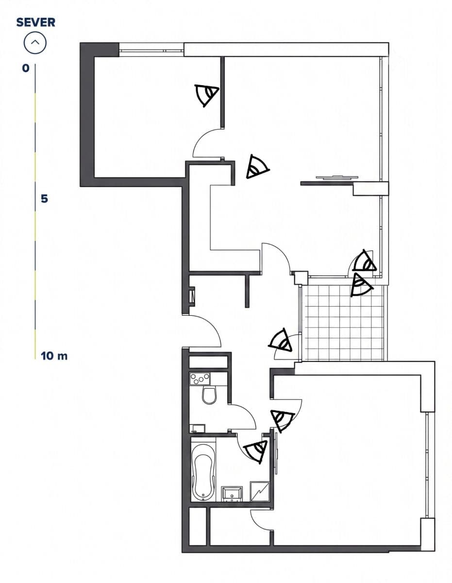 Pronájem bytu 3+kk 83 m², Chlebovická, Praha, Praha Pronájem bytu 3+kk 83 m², Chlebovická, Praha, Praha