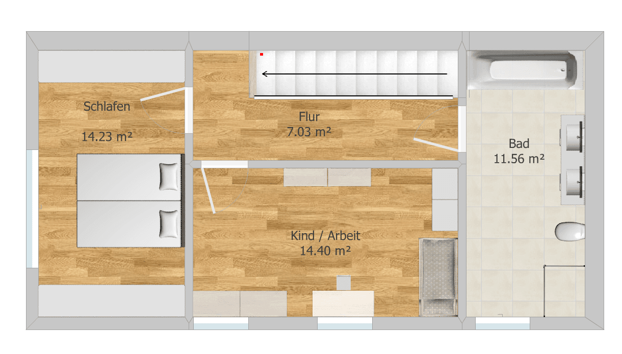 Pronájem bytu 3+1 95 m², Chemnitz, Sasko Pronájem bytu 3+1 95 m², Chemnitz, Sasko