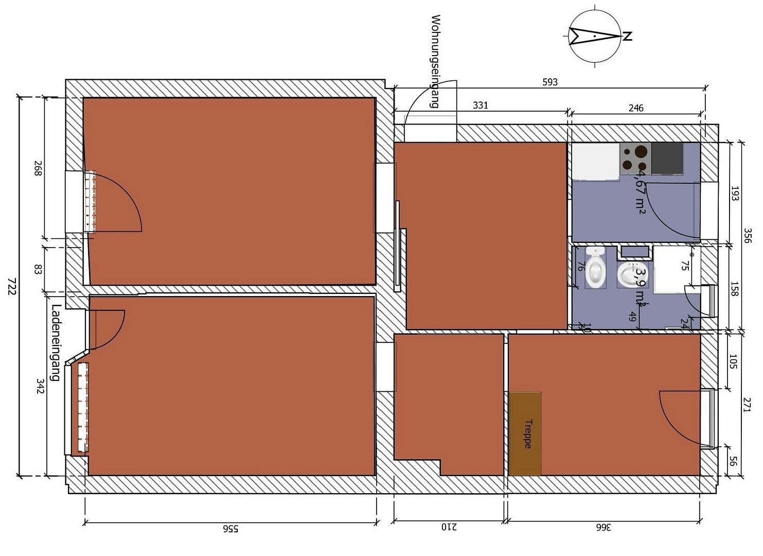 Prodej bytu 3+1 77 m², Zobeltitzstraße 80, Berlin, Berlín Prodej bytu 3+1 77 m², Zobeltitzstraße 80, Berlin, Berlín