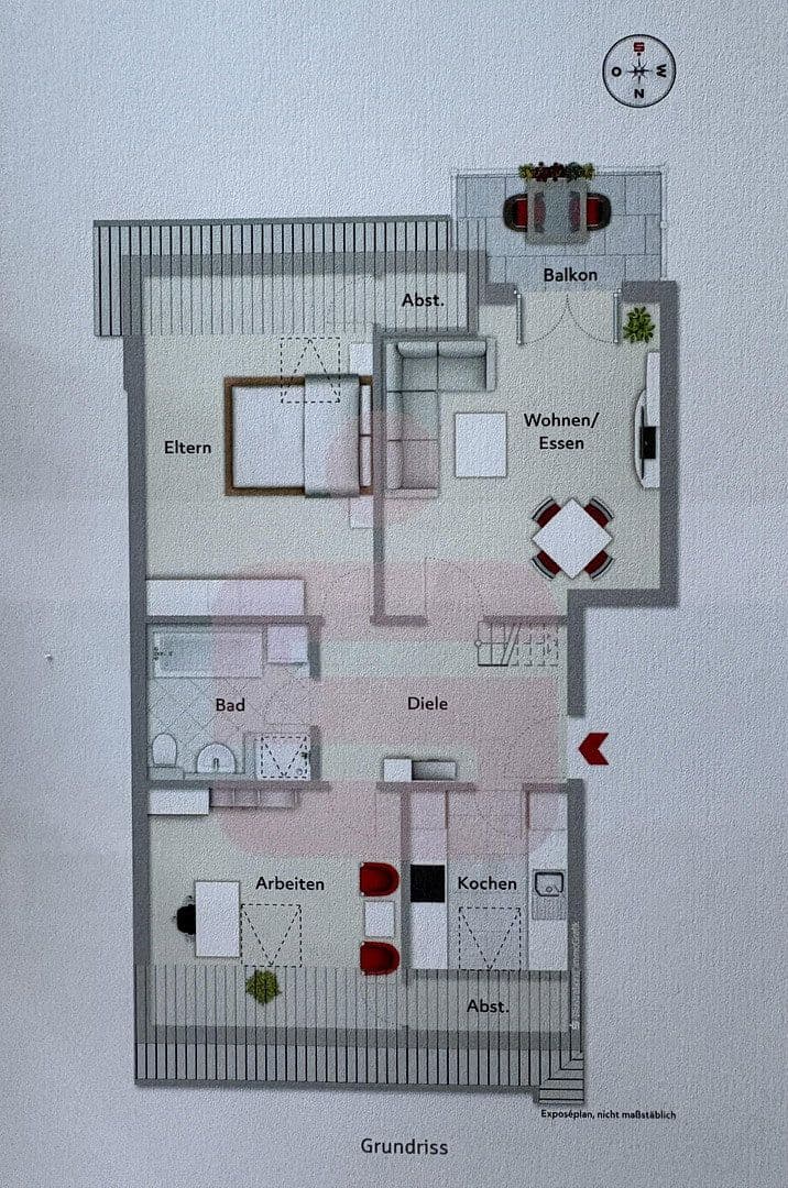 Pronájem bytu 2+kk 63 m², Kaufbeuren, Bavorsko Pronájem bytu 2+kk 63 m², Kaufbeuren, Bavorsko