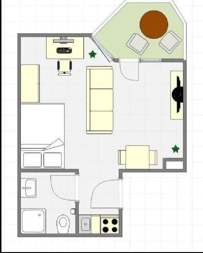 Pronájem bytu 1+1 28 m², Filderstadt, Bádensko-Württembersko Pronájem bytu 1+1 28 m², Filderstadt, Bádensko-Württembersko