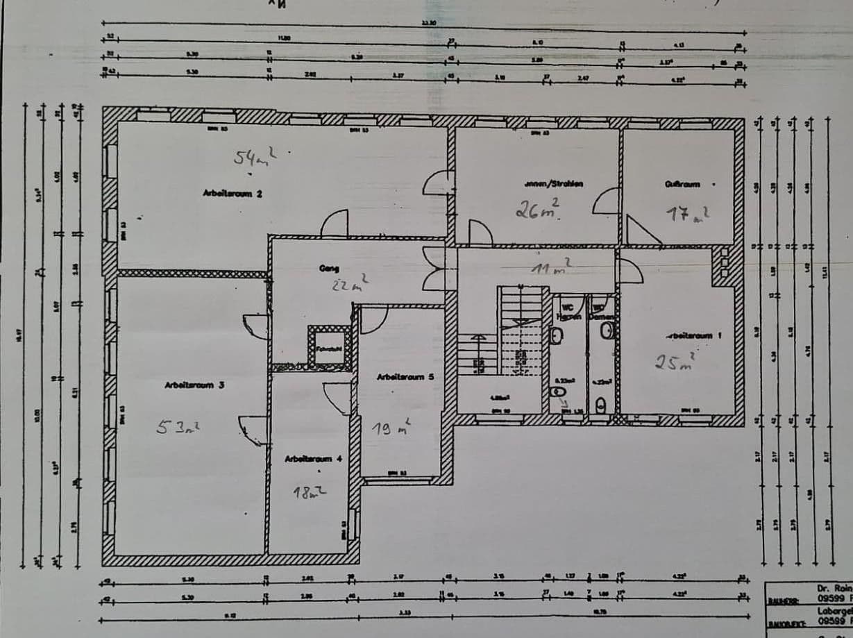Pronájem kanceláře 202 m², Humboldtstr. 13, Freiberg, Sasko Pronájem kanceláře 202 m², Humboldtstr. 13, Freiberg, Sasko