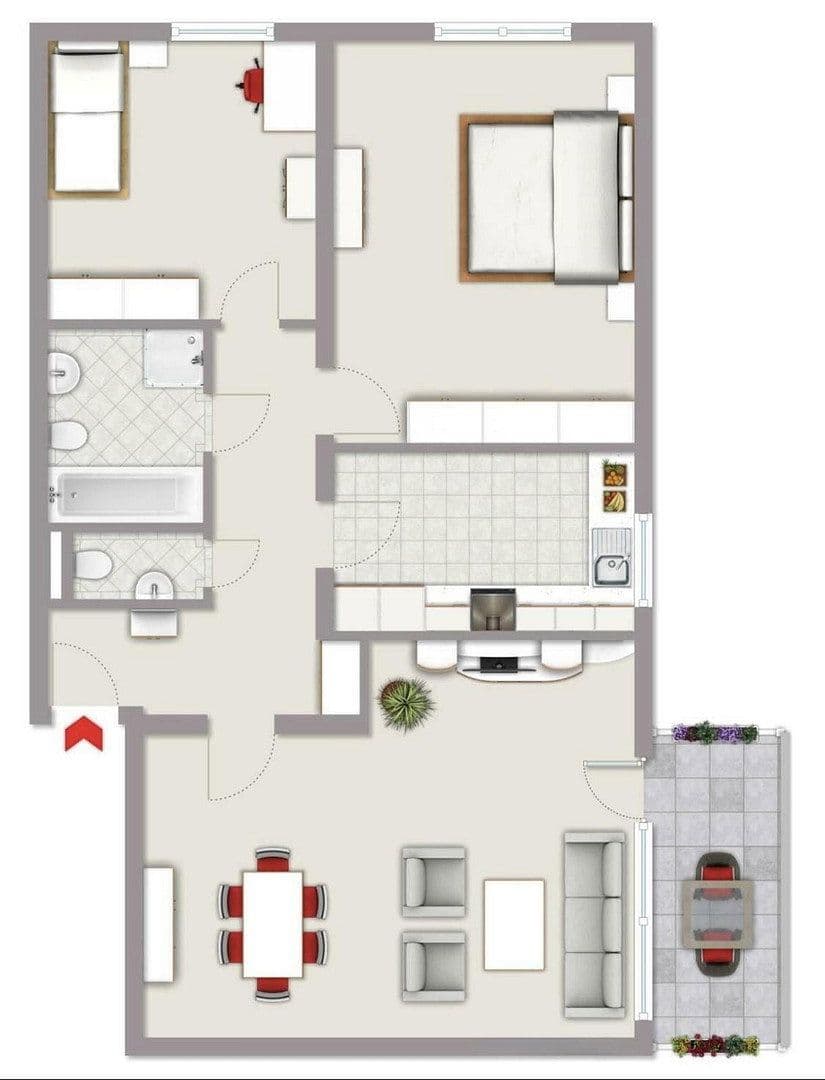 Prodej bytu 3+1 86 m², Am Brünnchen 2, Koblenz - Metternich, Porýní-Falc Prodej bytu 3+1 86 m², Am Brünnchen 2, Koblenz - Metternich, Porýní-Falc