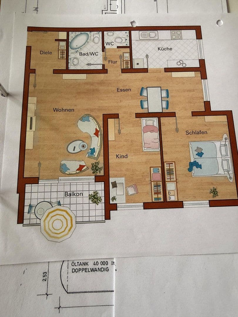 Prodej bytu 3+1 80 m², Ludwigshafen am Rhein, Porýní-Falc Prodej bytu 3+1 80 m², Ludwigshafen am Rhein, Porýní-Falc