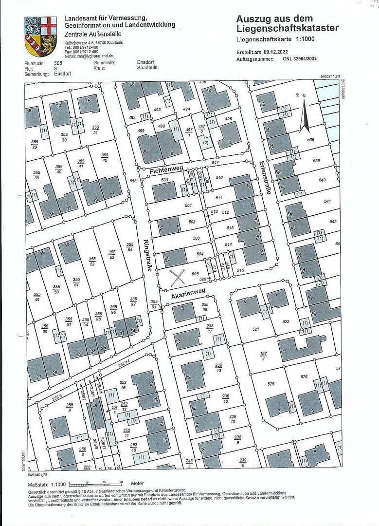 Prodej pozemku 360 m², Ensdorf/Saar, Země Sársko Prodej pozemku 360 m², Ensdorf/Saar, Země Sársko